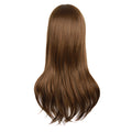 28"/70cm Women Side Bangs Long Curly Hair Cosplay Wig(Brown)